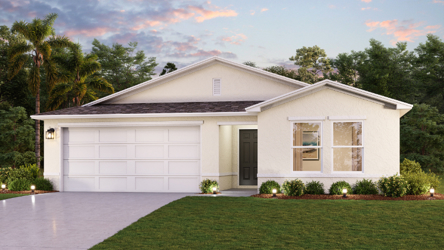 The Enclave at Scenic Terrace one-story stucco Prescott Plan Elevation A
