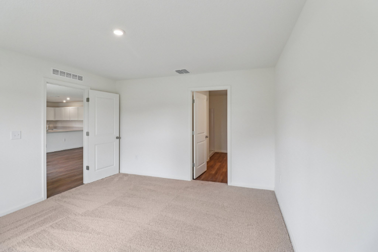 A room with white walls.