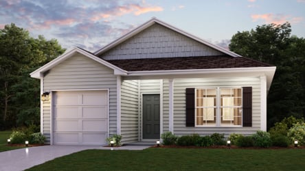 A house with a garage.