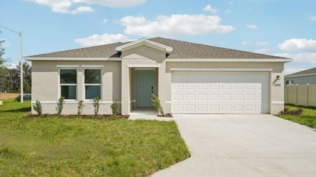 A house with a garage.