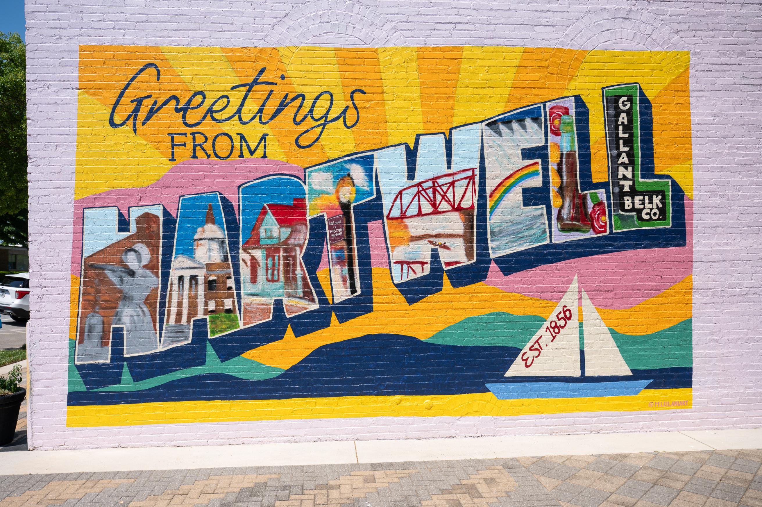 A wall with graffiti.