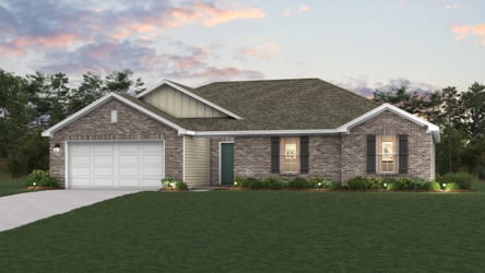 A house with a garage.