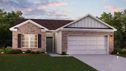 A house with a garage.