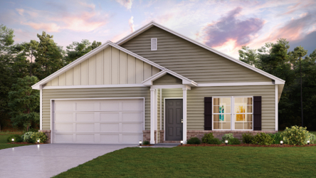 A house with a lawn in front of it with American Gothic House in the background.