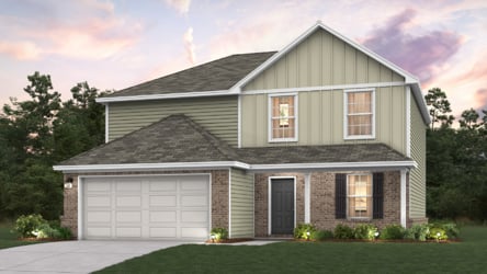 A house with a garage.