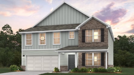 A house with a garage.