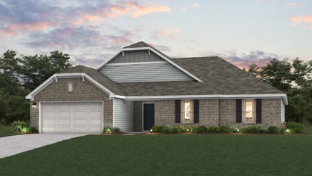 A house with a garage.