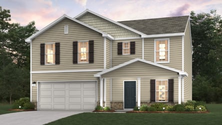 A house with a garage.