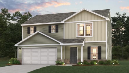 A house with a garage.