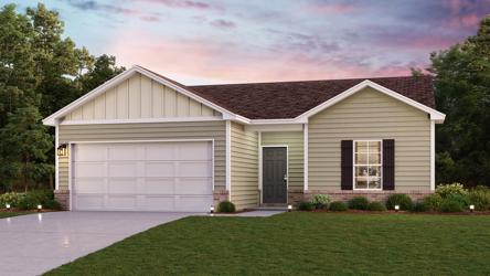 A house with a garage.