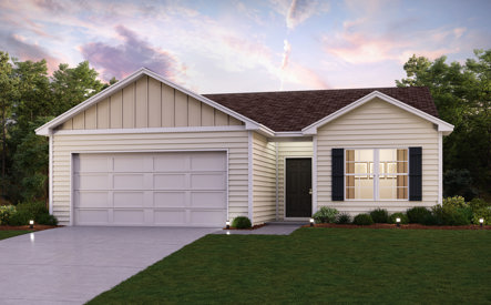 Pleasant Ridge single-family beaumont elevation a render in Charlestown IN