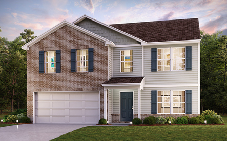 Scipio Sunrise single-family henderson elevation a render in La Porte IN