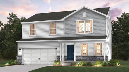 A house with a garage.