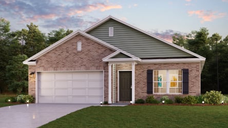 A house with a garage.