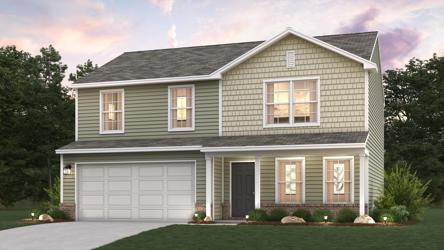 A house with a garage.