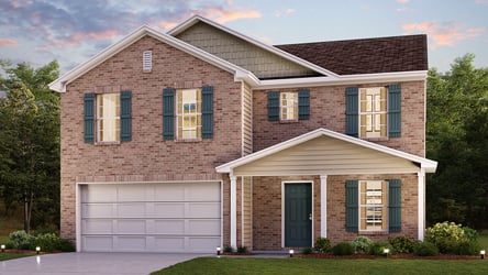 A large brick house.