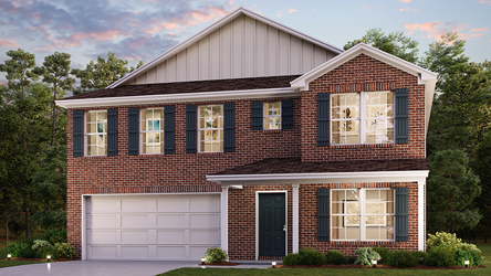 A house with a garage.