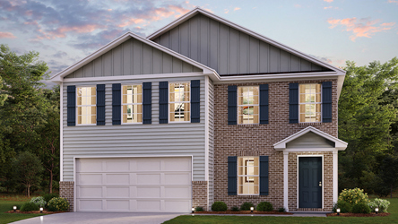 A house with a garage.
