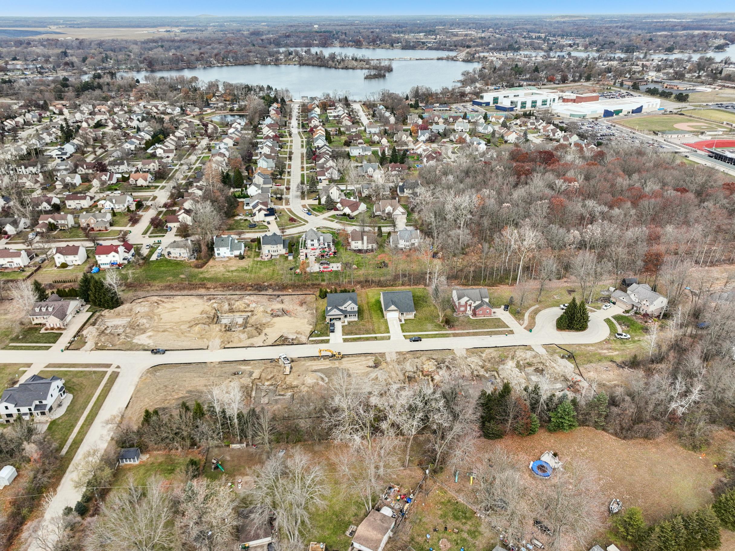 A city with a river running through it.