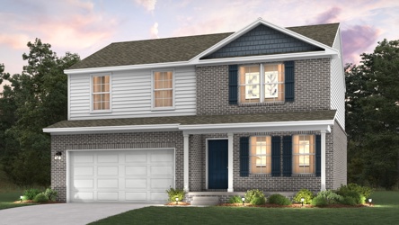 A house with a garage.