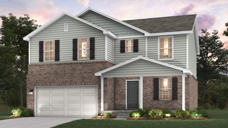 A house with a garage.