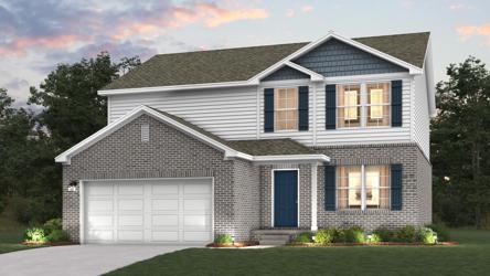 A house with a garage.