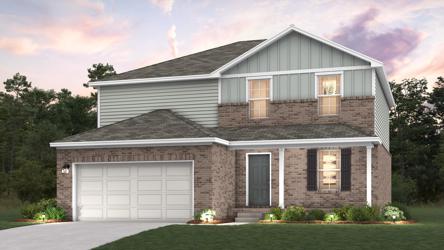 A house with a garage.