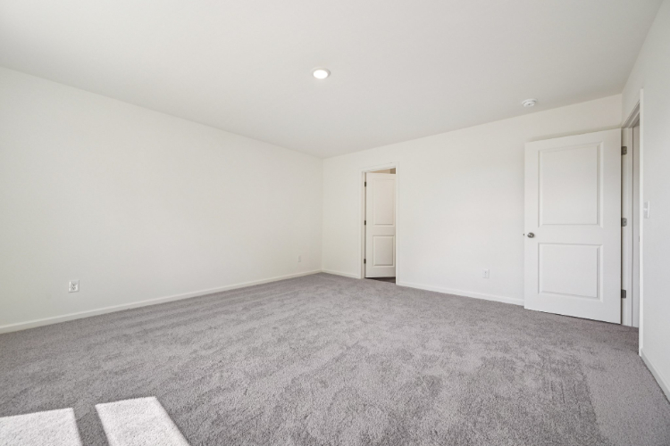 A room with white doors.