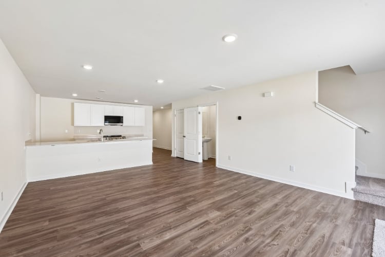 A large empty room.