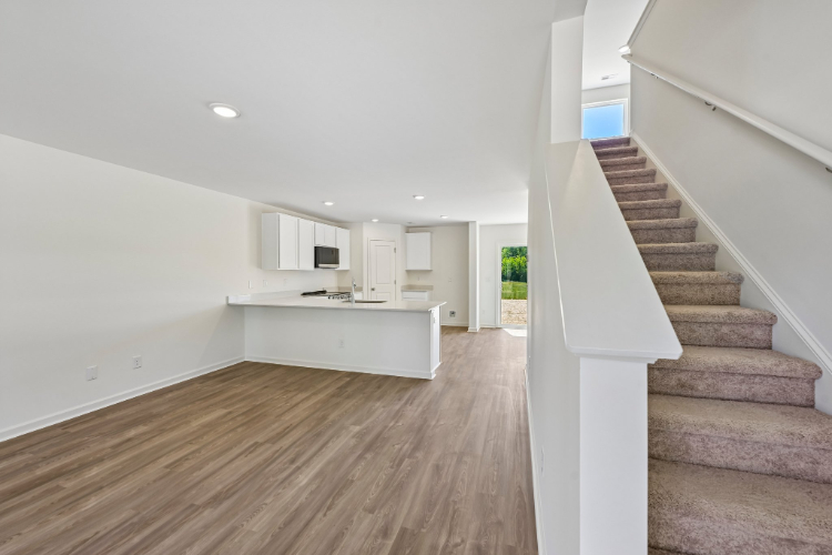 A house with a wood floor.