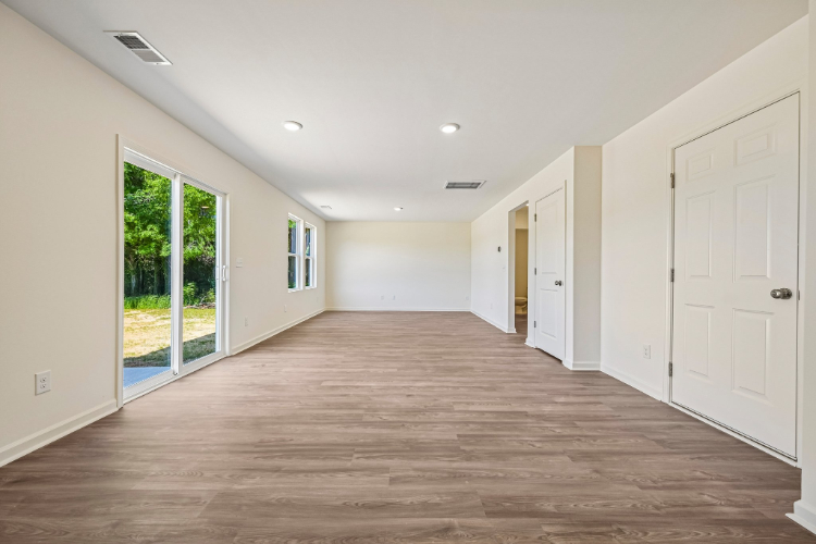 A room with white doors.