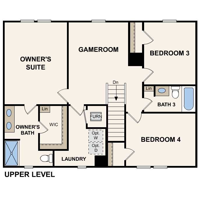 DUPONT 4 Bedroom Floorplan at Stonybrook by Century Complete