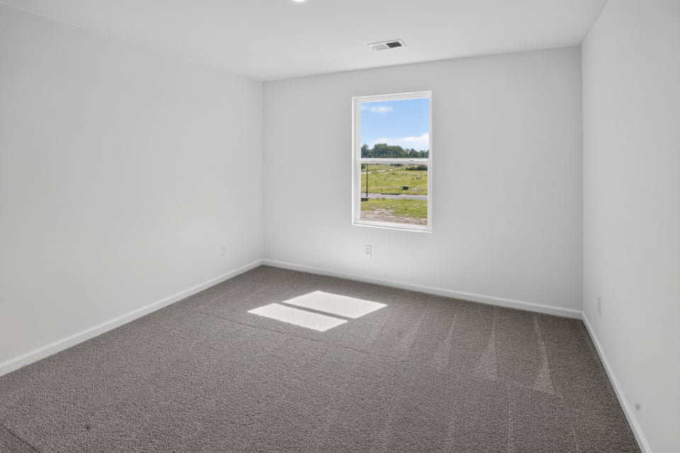 A room with a window.