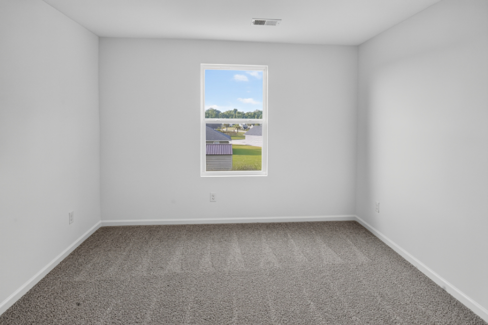 A room with a window.