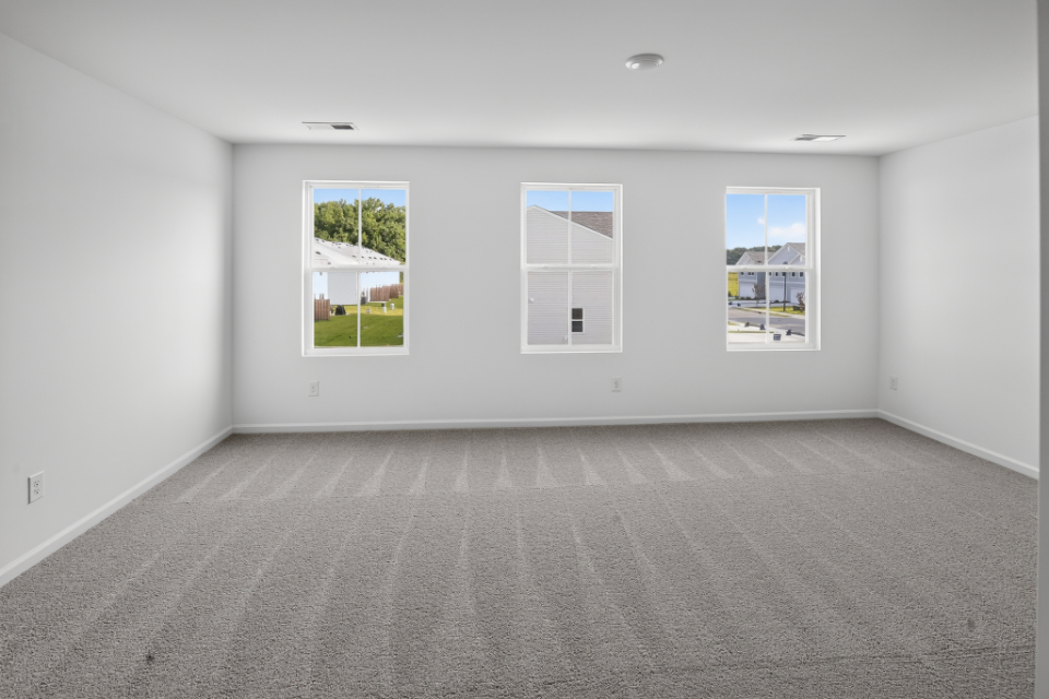 A room with windows.