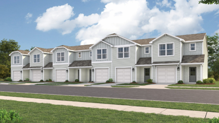 A large white house.