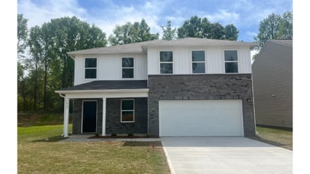 A house with a garage.