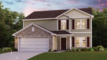 A house with a garage.