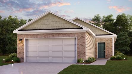 A house with a garage.