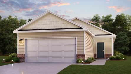 A house with a garage.