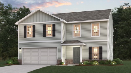 A house with a garage.