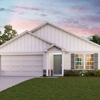 The COVINGTON Elevation A - Stone at Foxwood Crossing