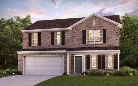 Middlefield Estates single-family Dupont elevation B two-story render in Dallas TX