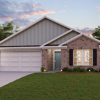 Middlefield Estates single-family one-story brick render Radford elevation A in Dallas TX