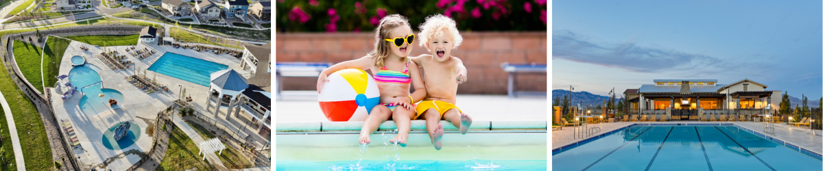 Pictured Left: The Outlook at Southshore in Aurora, CO; Pictured Right: Skye Canyon in Las Vegas, NV