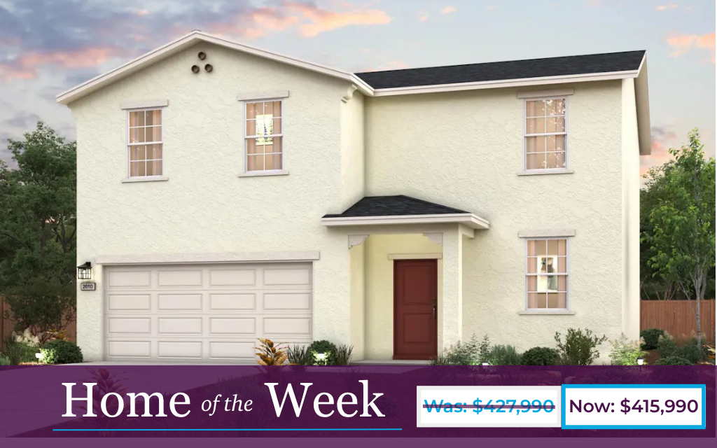 A house with a garage.