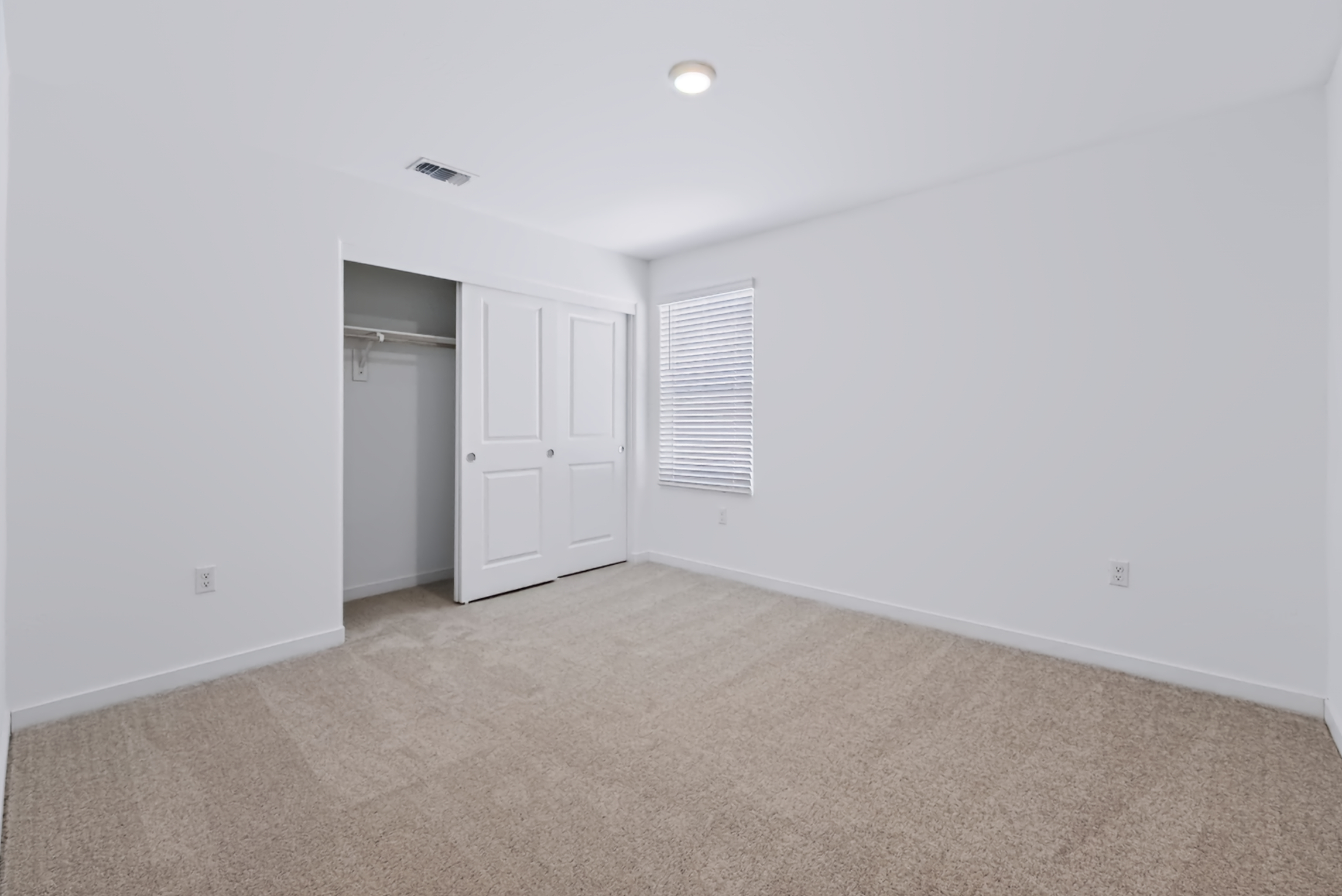 A room with white walls.