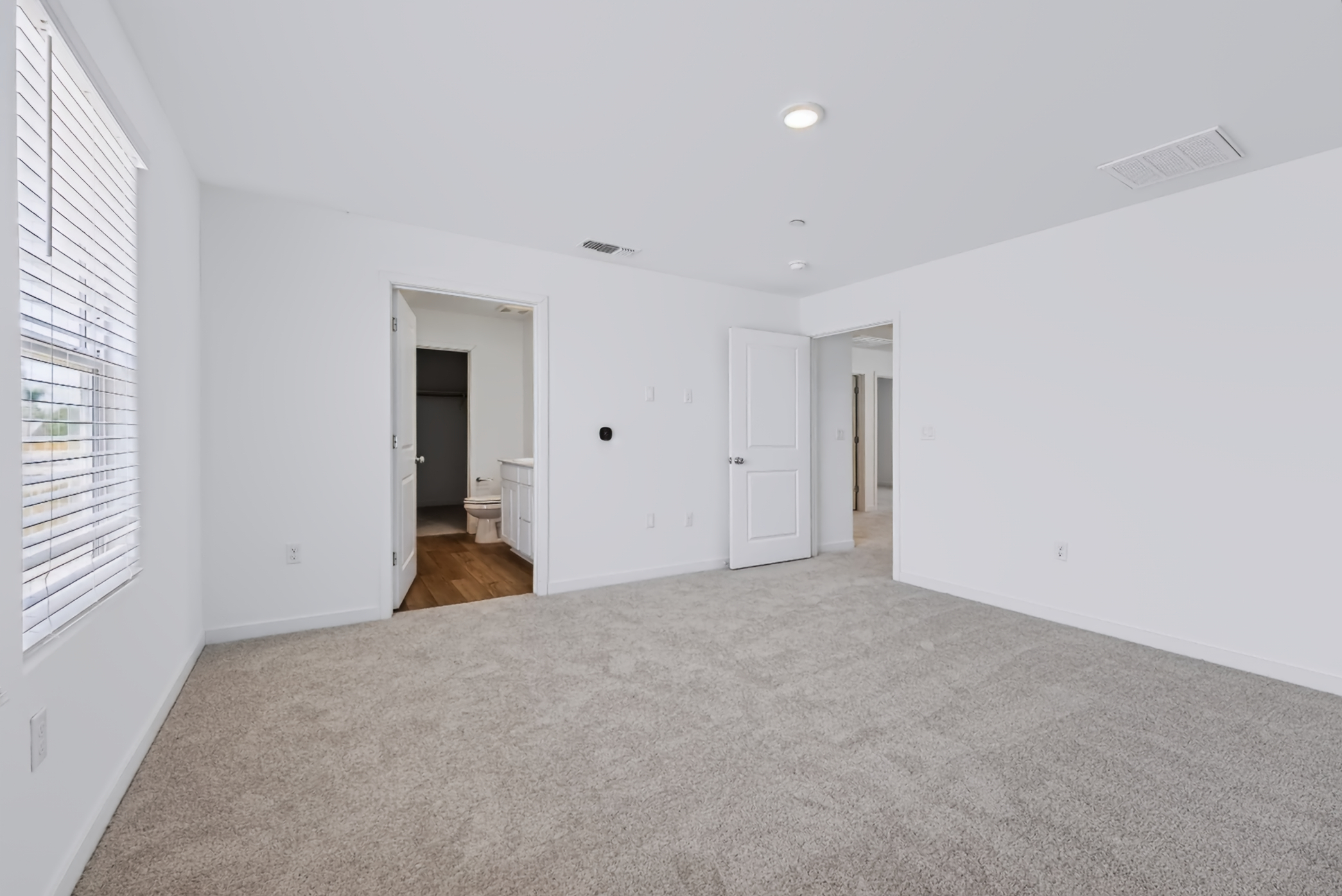 A room with white walls.