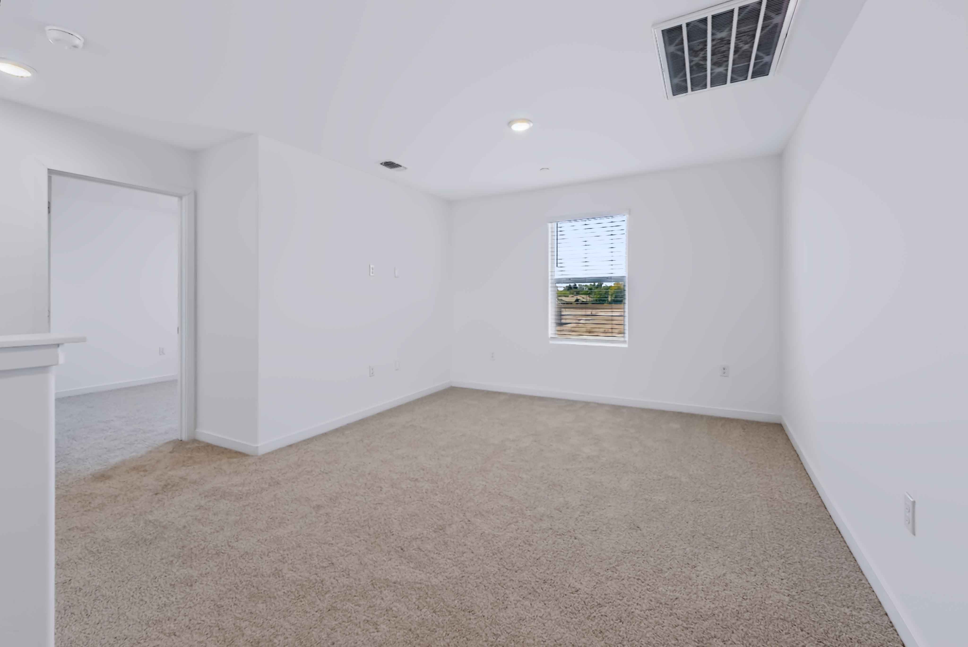 A room with white walls.