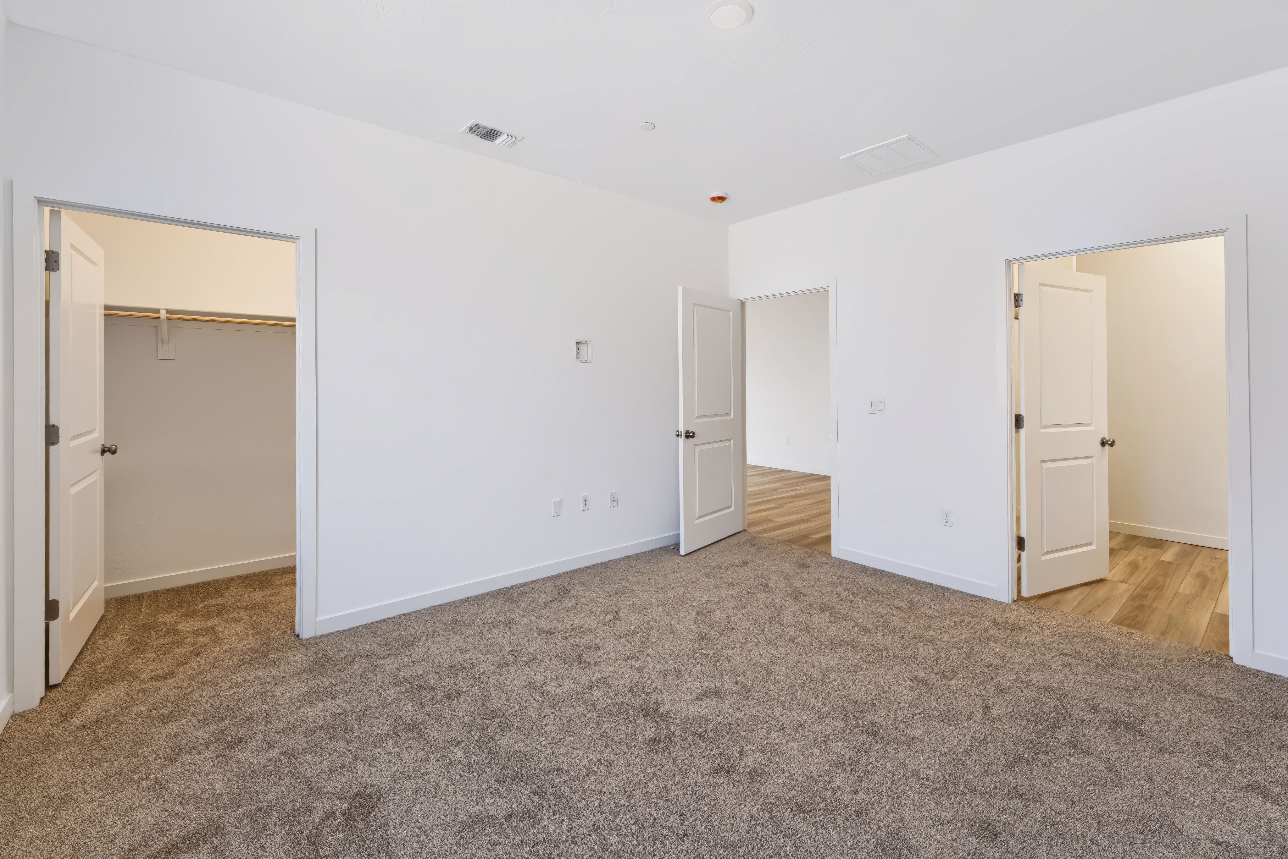 A room with white walls.